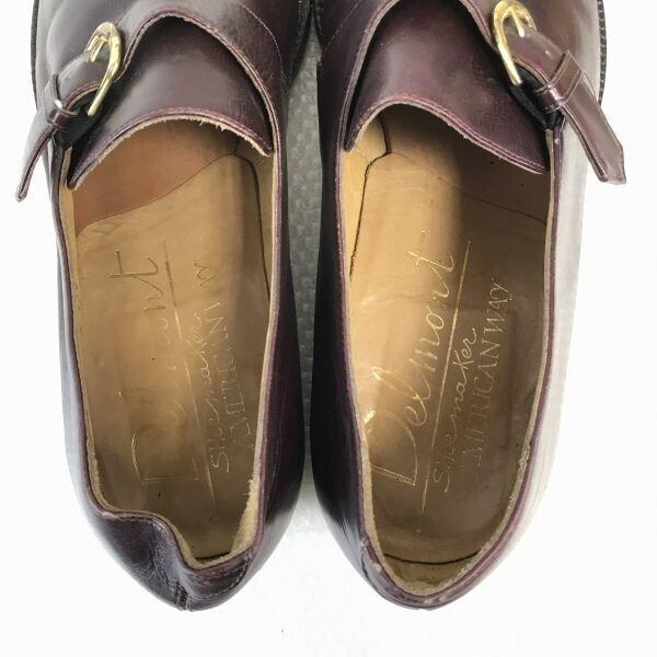 80s-90s/Vintage★Delmont American way★本革/グッドイヤー製法/モンクストラップ【10.5D/28.0/赤茶/BROWN】ビジネス/dress shoes◆A-87 |  | 05