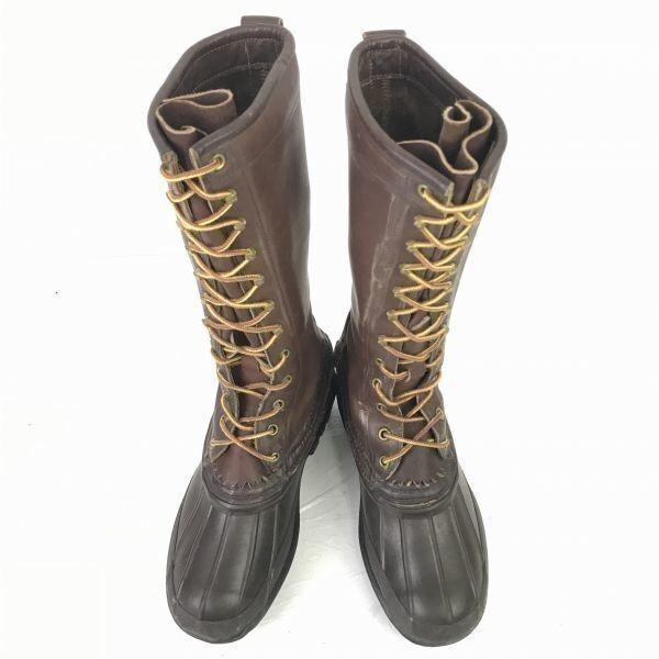 70s-80s?ビンテージ★SCHNEE'S★本革/ハンティングブーツ/ロングブーツ【6　23.5-24.0/茶】防水/ビーンブーツ/Vintage◆WB39-7 |  | 01