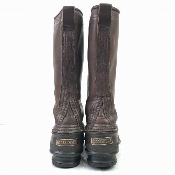 70s-80s?ビンテージ★SCHNEE'S★本革/ハンティングブーツ/ロングブーツ【6　23.5-24.0/茶】防水/ビーンブーツ/Vintage◆WB39-7 |  | 02