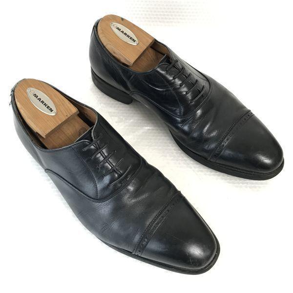 SCOTCH GRAIN/スコッチグレイン★本革/ストレートチップ/セミブローグ【25.5EEE/黒/BLACK】バルモラル/グッドイヤー製法/dress shoes◆B-99 |  | 01