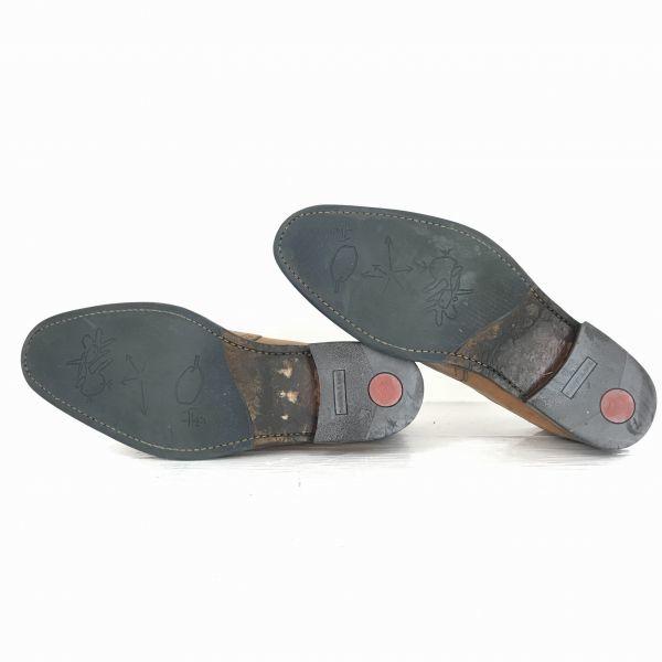 FLORIS　ヴァンボメル★本革/グッドイヤー製法/ウイングチップ【26.5/キャメル】ドレスシューズ/ビジネス◆G-76 |  | 03