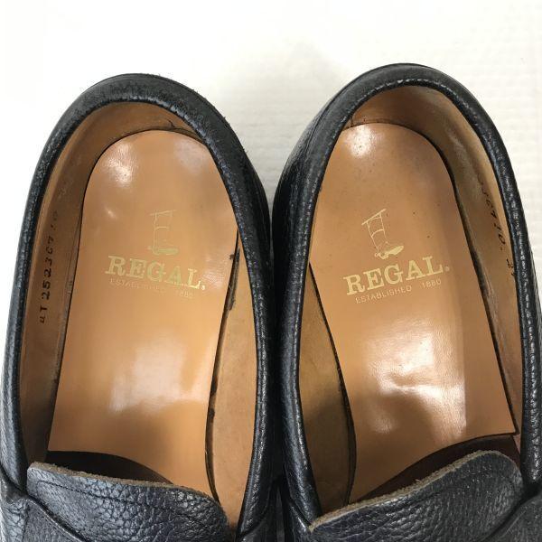 リーガル/REGAL★シボ本革/タッセルローファー【24.0/黒/BLACK】ビブラムソール/ビジネス/dress shoes◆F-41 |  | 06