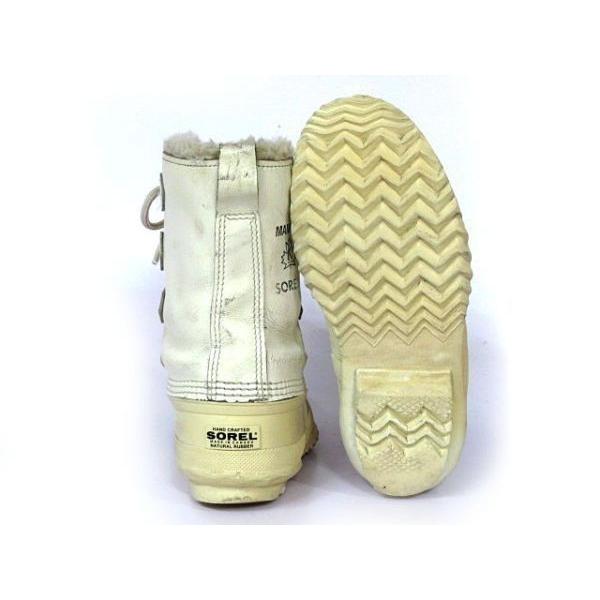 カナダ製/ビンテージ品☆SOREL/ソレル【24.5-25.0-25.5程度/白】本革