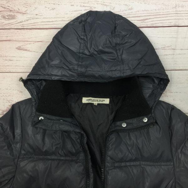 シンプリシテェ★高比率80％ダウンジャケット【レディースM/ダークグレー】/着脱可フード/SIMPLICITE PLUS◆BA126-A |  | 03