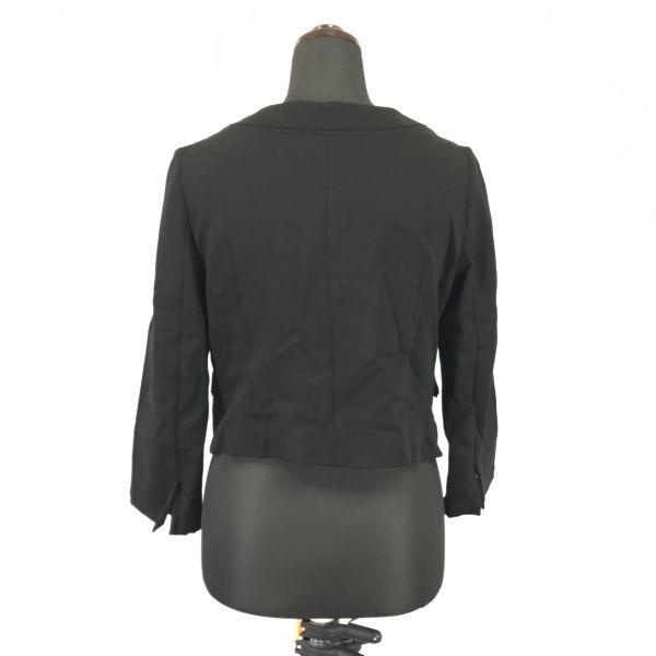 ef-de★ノーカラージャケット/ショートコート【Women's size-M/9/黒/Black】フォーマル/Coats/Jackets/Jumpers◆BH240 |  | 01