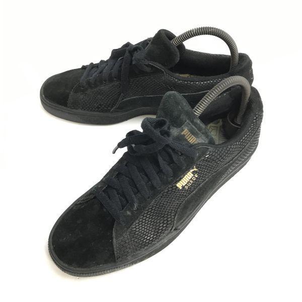 PUMA/プーマ/Suede★ローカットスニーカー【size:8.5/レディース25.0/black/黒】sneakers/Shoes/trainers◆J-141 | 