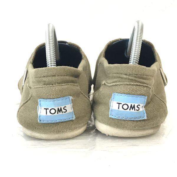 TOMS/トムス★Classic Military Olive Canvas/スリッポンシューズ【W6.5/24.0-24.5/カーキ/Khaki】dress shoes◆C-191 |  | 05