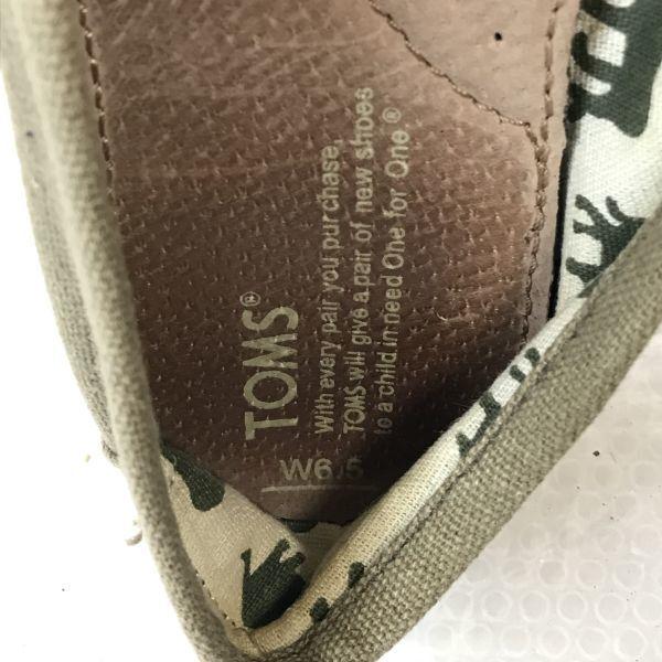 TOMS/トムス★Classic Military Olive Canvas/スリッポンシューズ【W6.5/24.0-24.5/カーキ/Khaki】dress shoes◆C-191 |  | 07
