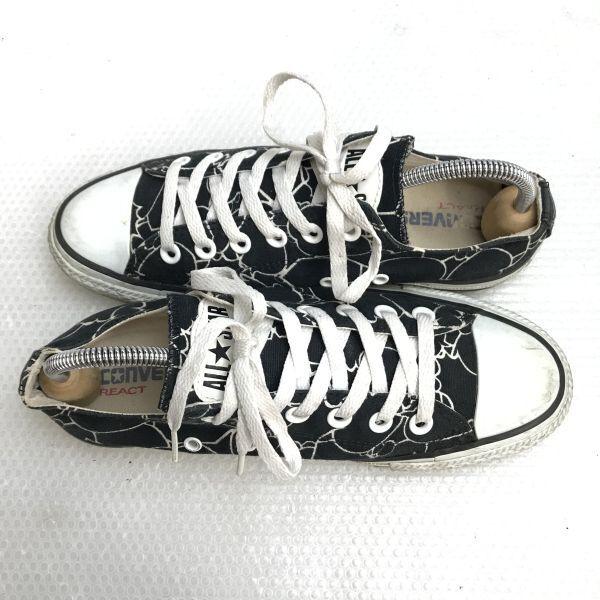 CONVERSE REACT/コンバース★注目の総柄/ローカットスニーカー【size:24.5/black/黒】sneakers/Shoes/trainers◆G-070 |  | 06