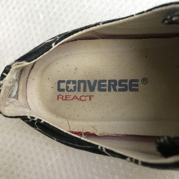 CONVERSE REACT/コンバース★注目の総柄/ローカットスニーカー【size:24.5/black/黒】sneakers/Shoes/trainers◆G-070 |  | 07