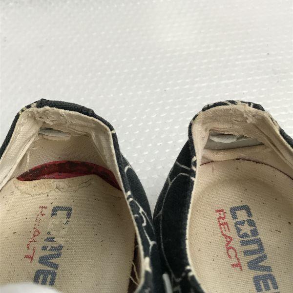 CONVERSE REACT/コンバース★注目の総柄/ローカットスニーカー【size:24.5/black/黒】sneakers/Shoes/trainers◆G-070 |  | 09