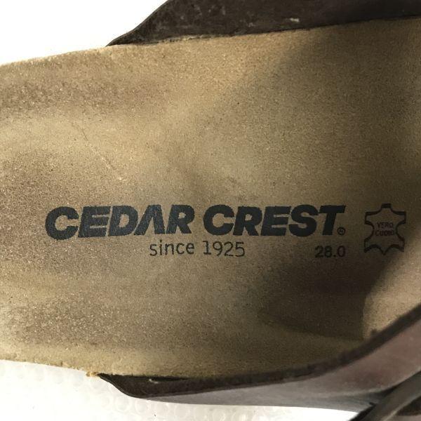 CEDAR CREST/セダークレスト★CC-1124 DBR/トングサンダル/コンフォート【28.0/茶/brown】Shoes/trainers◆Q-608 |  | 06