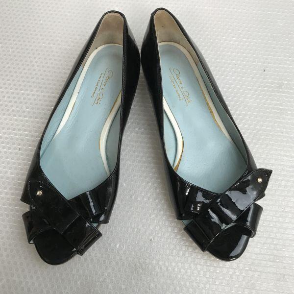 ODETTE E ODILE/オデット エ オディール★オープントゥ/パンプス【size:22.5/black/黒】pumps/Shoes/high heels◆Q-600 |  | 08
