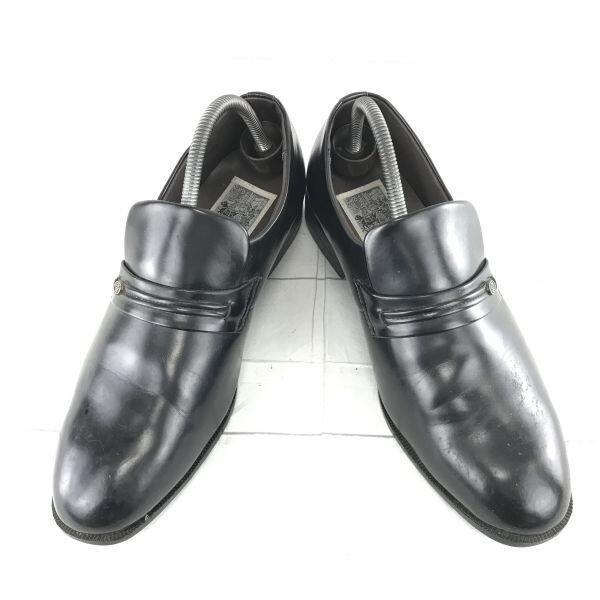 HIGH QUALITY FASHION★本革/レザーコインローファー/スリッポンシューズ【27.0/黒】◆i-182L |  | 01