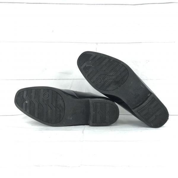 HIGH QUALITY FASHION★本革/レザーコインローファー/スリッポンシューズ【27.0/黒】◆i-182L |  | 03