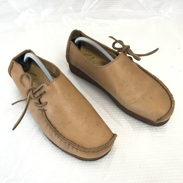 Clarks Wallabees/クラークス★本革/スリッポン/ワラビー【4.5/23.0-23.5/茶/BROWN】クレープソール/モカシン/ビジネス/dress shoes◆C-130 |  | 01