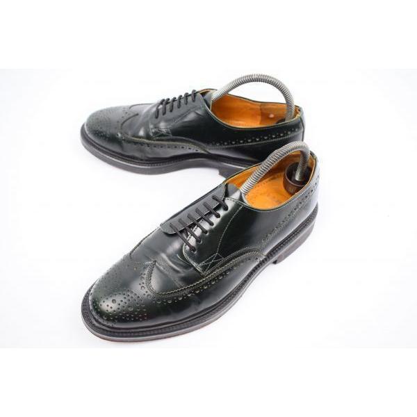定価3万↑ドイツ製★老舗ロイド/Lloyd★本革ウイングチップ26.0暗緑ドレスシューズ/ビジネス◆19C195 | 