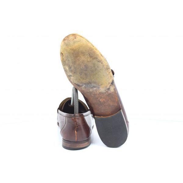 キャメル/CAMEL boots★編み本革タッセルローファー【24.5-25.0/6.5/暗茶】イントレチャート/ドレスシューズ/ビジネス◆20H169 |  | 02