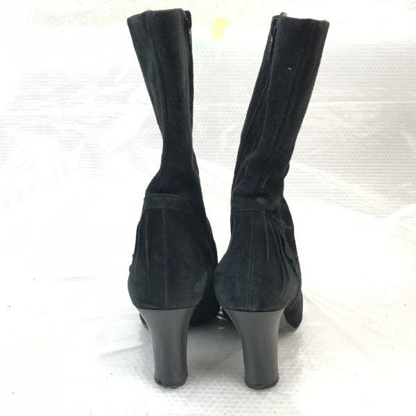 CHIE MIHARA/チエミハラ★スエード本革/サイドジップブーツ【37/23.0-23.5/黒/BLACK】Shoes◆WB100-3 |  | 02