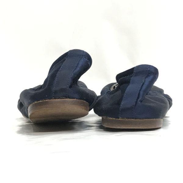 【Tory Burch】美品・紺色・バレエシューズ・約23㎝ TORY BURCH（トリーバーチ） トリーバーチ/TORY BURCH☆レザー/バレエ