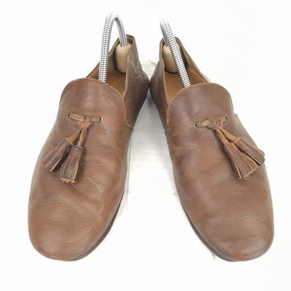 日本製★アルコレッタパドローネ×ビームス★シボ本革/タッセルスリッポンシューズ【24.5/茶】arcolletta padrone × beams◆A-178 | BEAMS | 01