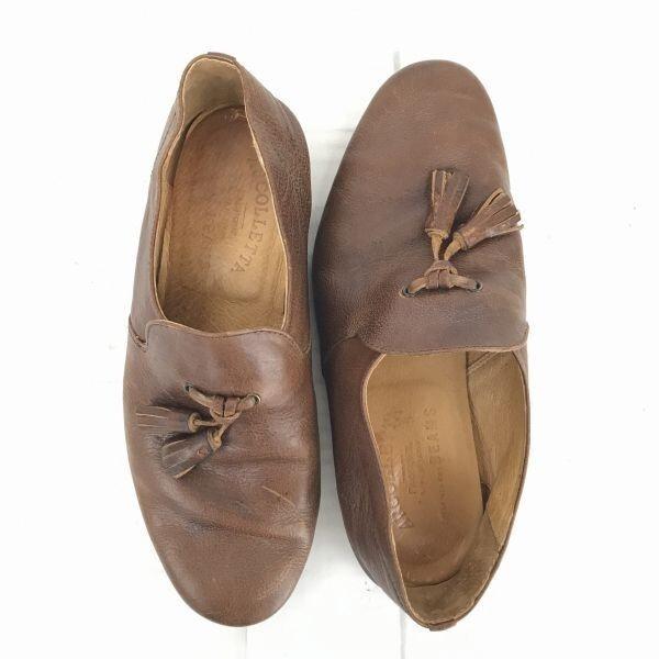 日本製★アルコレッタパドローネ×ビームス★シボ本革/タッセルスリッポンシューズ【24.5/茶】arcolletta padrone × beams◆A-178 | BEAMS | 04