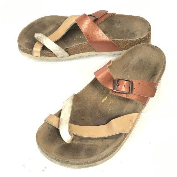 ビルケンシュトック/papillio★コンフォートサンダル【24.0/茶系/BROWN系】パピリオ/Shoes/sandal◆Q-153 | BIRKENSTOCK