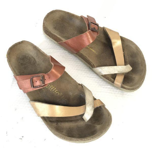 ビルケンシュトック/papillio★コンフォートサンダル【24.0/茶系/BROWN系】パピリオ/Shoes/sandal◆Q-153 | BIRKENSTOCK | 01