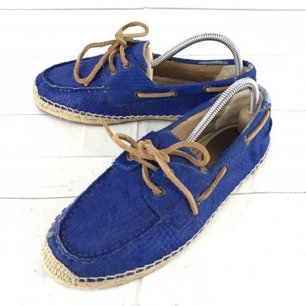 UGG/アグ★モカシン/スリッポンシューズ【25.0/青】ハラコ◆i-189L | 