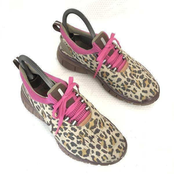 NIKE X-girl FREE★フリー5.0/ローカットスニーカー【23.5/ベージュ/beige/レオパード】sneakers/Shoes/trainers◆D-20 | NIKE | 01