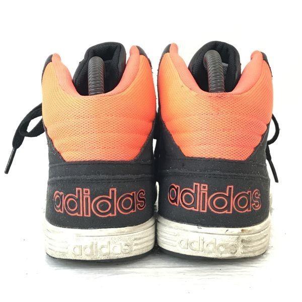 adidas neo★ハイカットスニーカー【24.0/黒×オレンジ/black×orange】sneakers/Shoes/trainers◆G-89 | adidas | 02