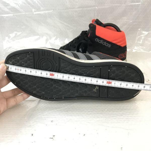 adidas neo★ハイカットスニーカー【24.0/黒×オレンジ/black×orange】sneakers/Shoes/trainers◆G-89 | adidas | 05