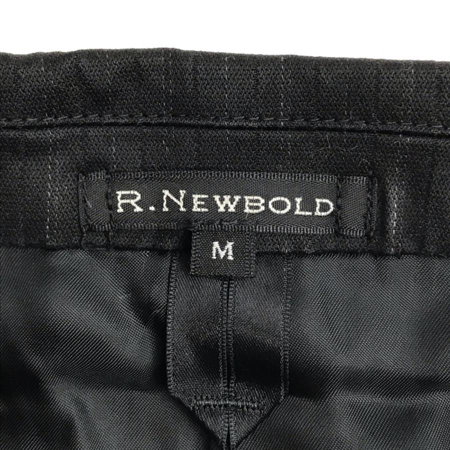 R.NEWBOLD【アールニューボールド】 スーツセットアップ【メンズ上下M/黒/black/薄いストライプ】シングル/総裏地/Jacket/pants/ポールスミス◆BJ034-j_8