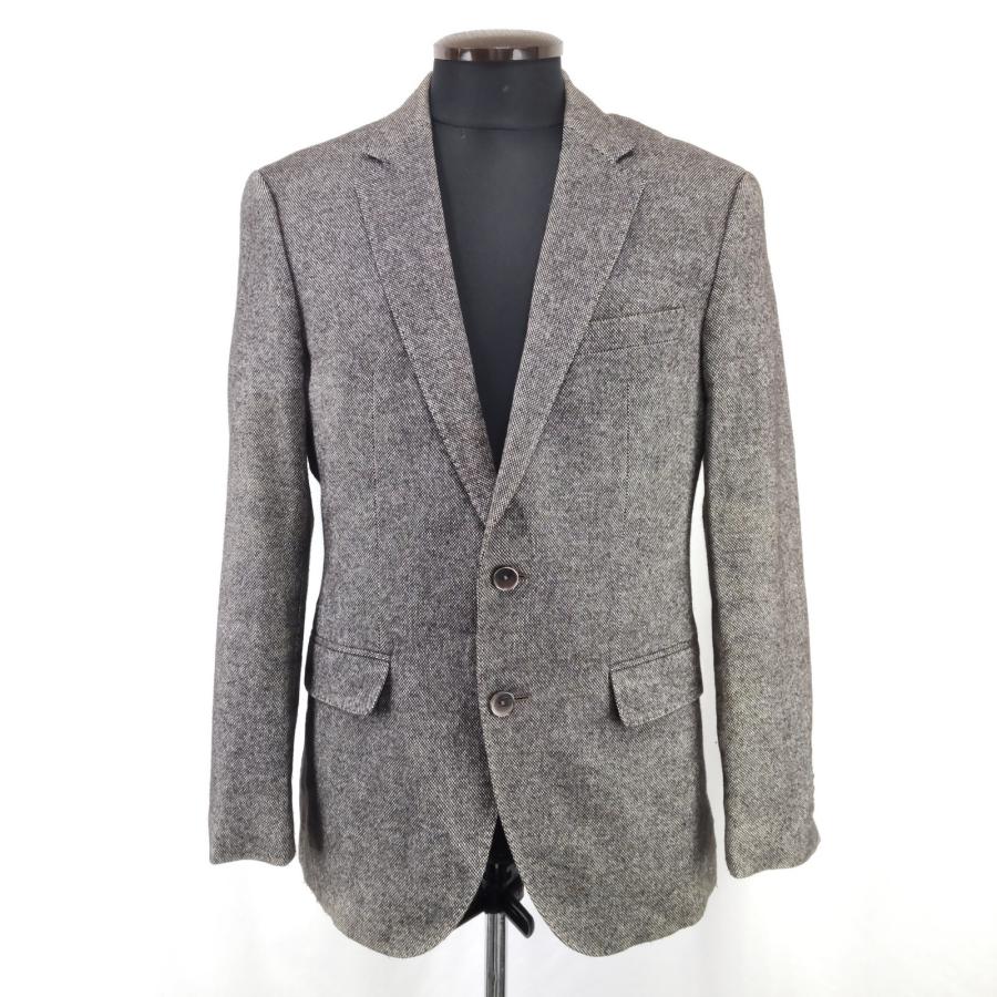 美品★HUGO BOSS【ヒューゴボス】 テーラードジャケット【44/メンズS-M程度/グレー】総裏地/アウター/Jacket◆BJ044-a 美品☆HUGO BOSS【ヒューゴボス】 テーラードジャケット【44/メンズS-M