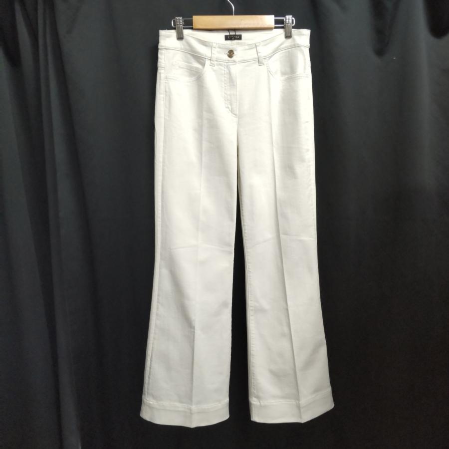 タグ付き未使用★ESCADA【エスカーダ】フレアパンツ【36/レディースS-M程度/股下78cm/白/white】デニム/ボトムス/ズボン/Trouser◆BJ068-e | ESCADA | 01