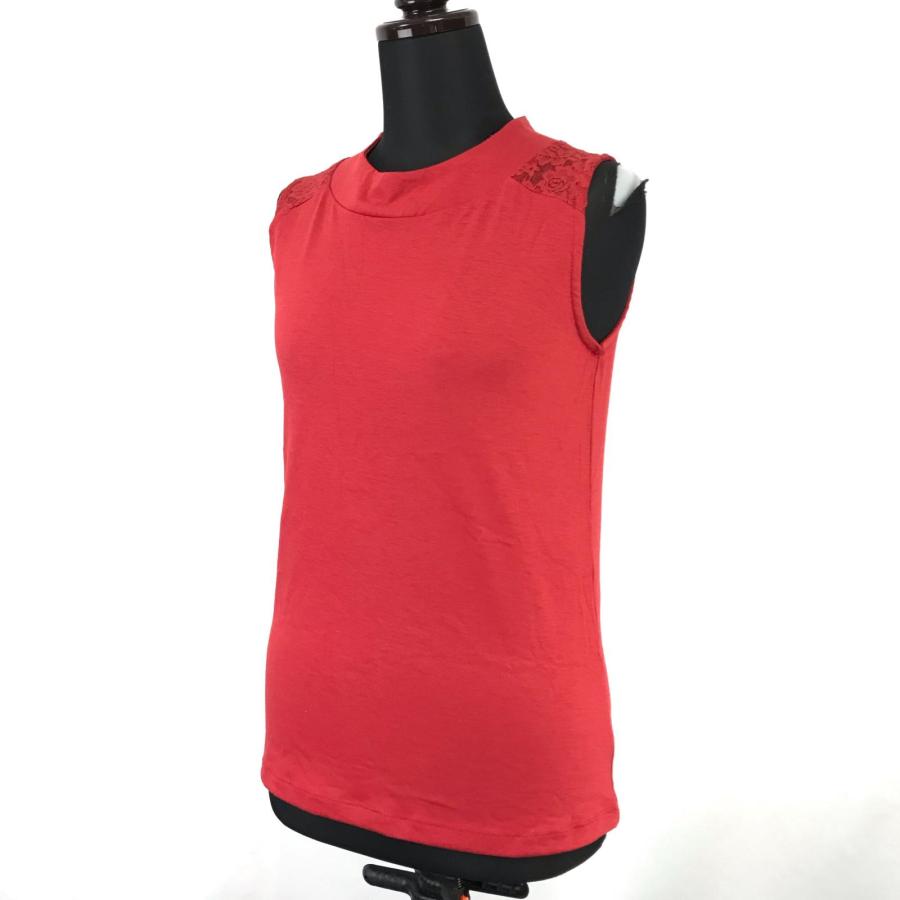 タグ付き新古品★L'EST ROSE【レストローズ】ノースリーブトップス【2/レディースM/赤/red】ベスト/shirts/Tops◆BJ083-e |  | 01