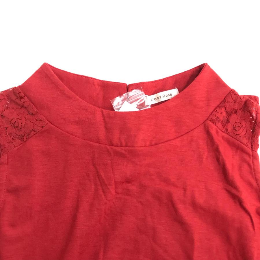 タグ付き新古品★L'EST ROSE【レストローズ】ノースリーブトップス【2/レディースM/赤/red】ベスト/shirts/Tops◆BJ083-e |  | 03