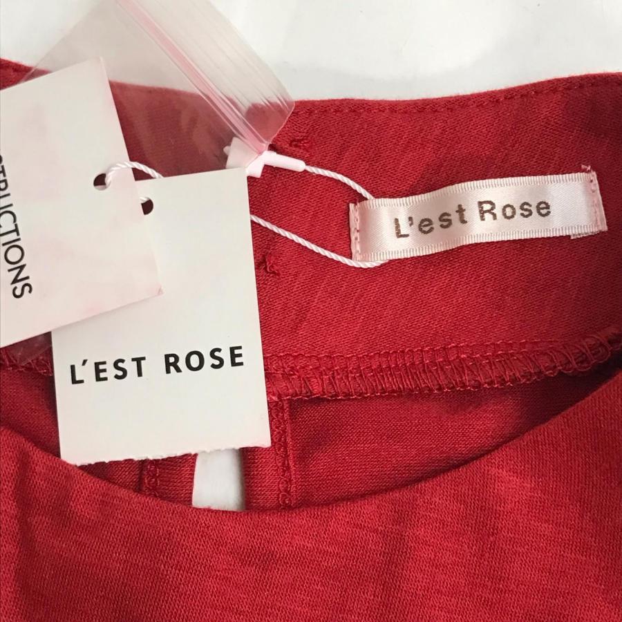タグ付き新古品★L'EST ROSE【レストローズ】ノースリーブトップス【2/レディースM/赤/red】ベスト/shirts/Tops◆BJ083-e |  | 07