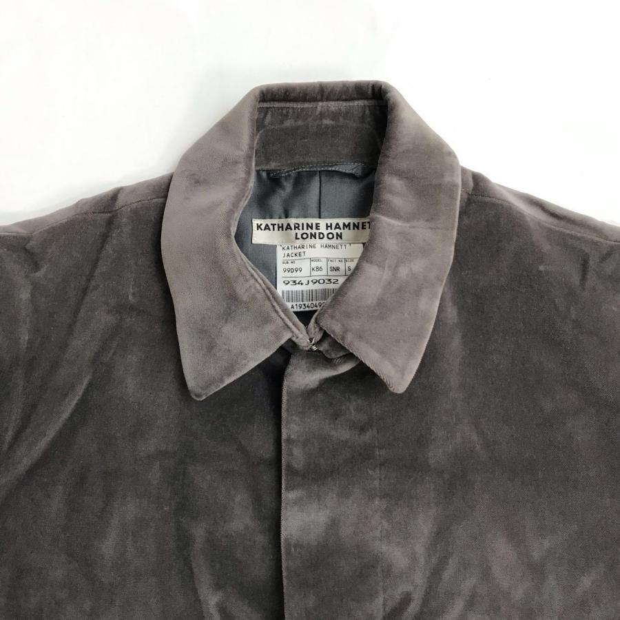 KATHARINE HAMNETT/キャサリンハムネット★ベロアジャケット【メンズS/グレー/gray】アウター/ブルゾン/ブレザー/Jacket/Jumper◆BJ108-e |  | 03