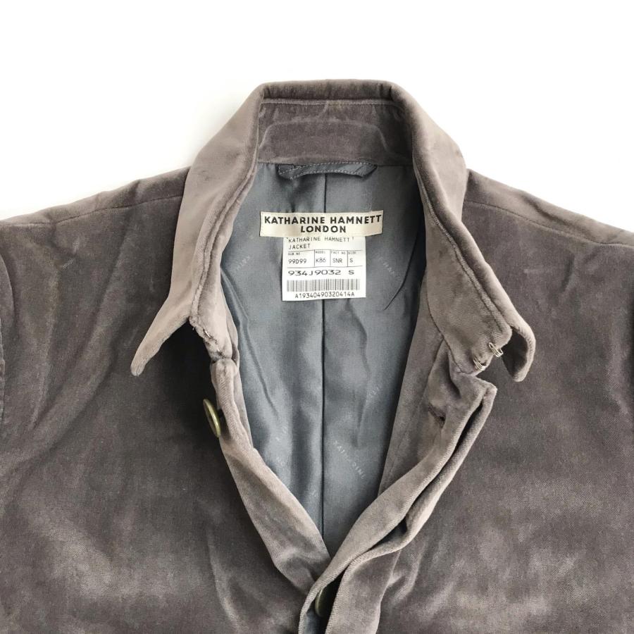 KATHARINE HAMNETT/キャサリンハムネット★ベロアジャケット【メンズS/グレー/gray】アウター/ブルゾン/ブレザー/Jacket/Jumper◆BJ108-e |  | 04