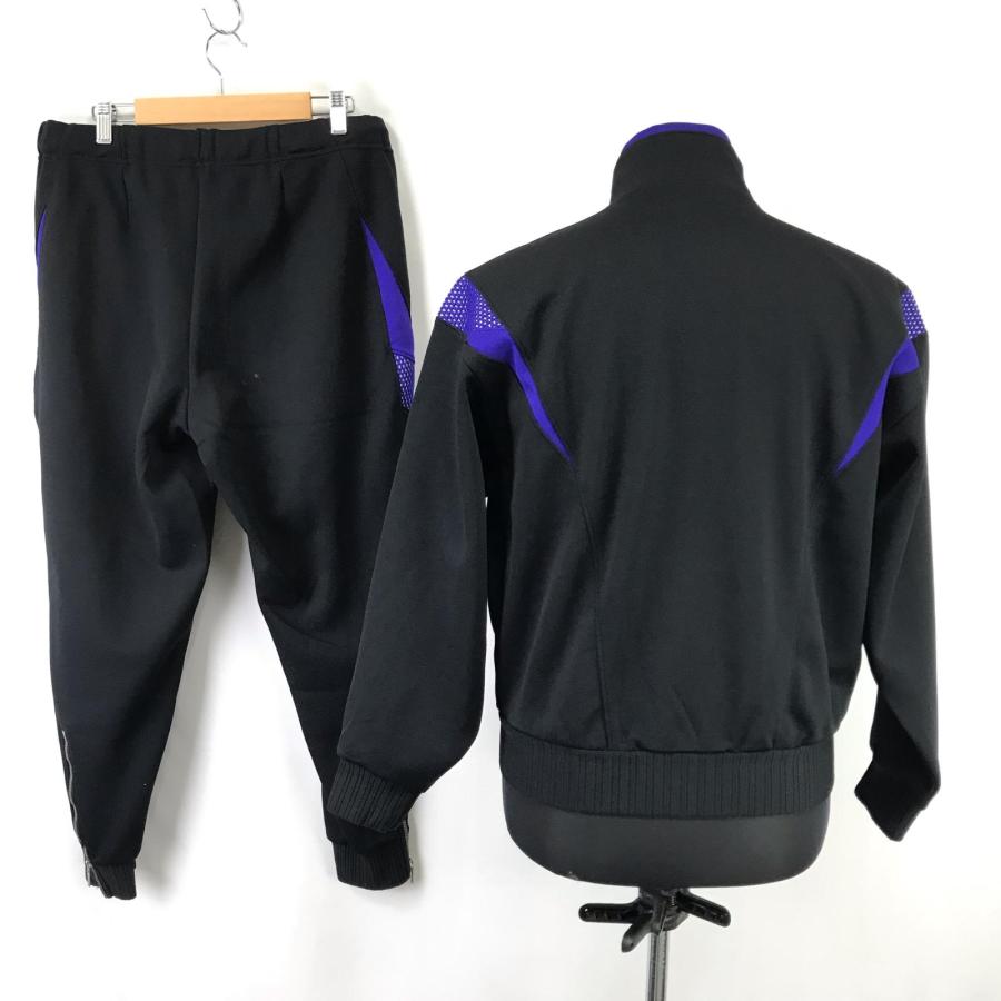 90s/デサント製★adidas/アディダス★ジャージ/上下セットアップ【メンズM/165cm/黒×紫】トレフォイル刺繍ロゴ/Jacket/pants◆BJ123-d_2
