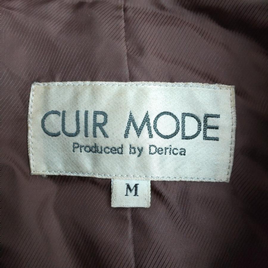 90s?/vintage★CUIR MODE★シープスキン/レザーコート/羊皮【メンズM/茶/brown】ショルダーパッド/アウター/ブルゾン/Coat/Jacket◆BJ167-e |  | 04