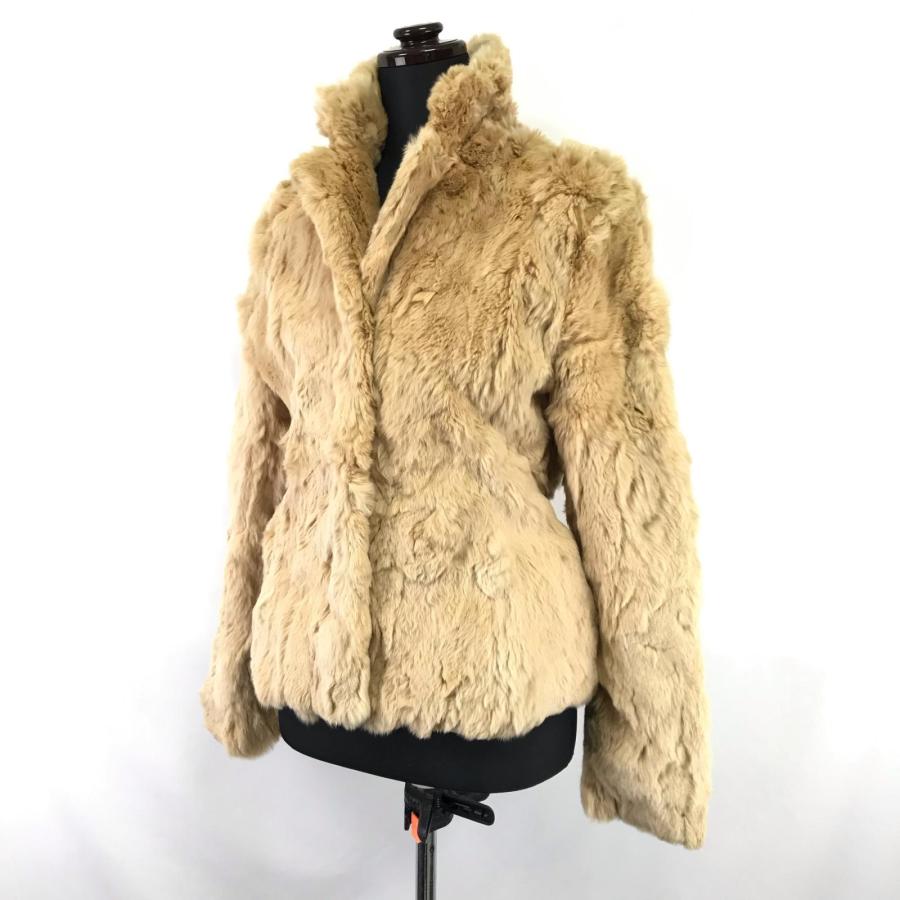 美品★ESPRITMUR/エスプリミュール★毛皮/100%ラビットファージャケット【9AR/レディースM】リアルファー/スプリングホック/アウター/Coat/Jacket◆BJ170-e |  | 01