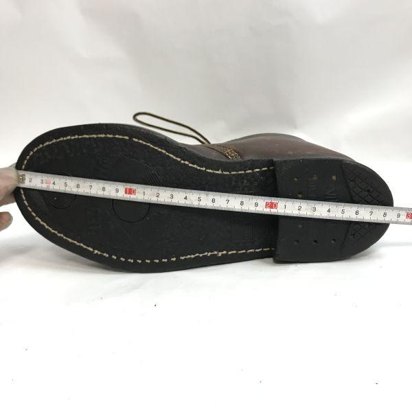 70s-80s USA?/Vintage★本革/10ホール/レースアップ/ワークブーツ【7E/25.0/茶】187ミリタリー/ビンテージ/Leather/Boots/shoes◆bWB103-06_5