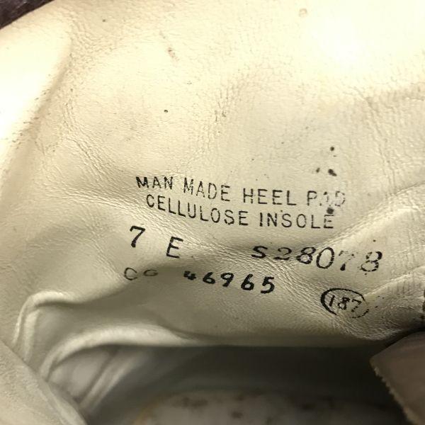 70s-80s USA?/Vintage★本革/10ホール/レースアップ/ワークブーツ【7E/25.0/茶】187ミリタリー/ビンテージ/Leather/Boots/shoes◆bWB103-06_8