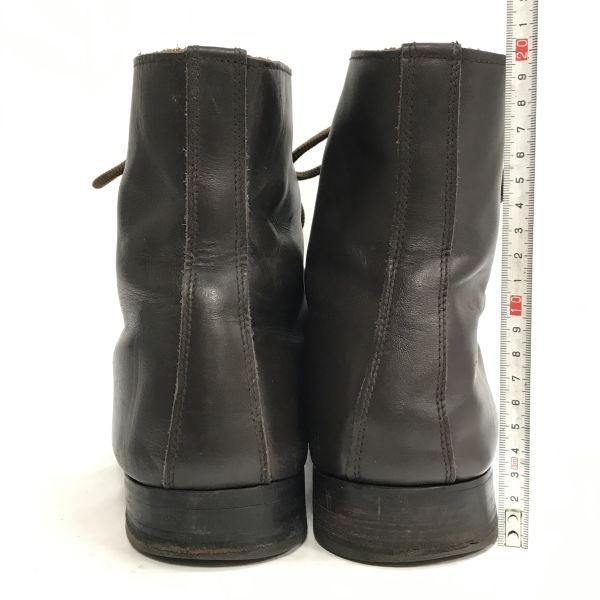 90s/イタリア製/軍物/Vintage★T44 DERISI SUD★ミリタリー/オフィサー/ショートブーツ【28.5-29.5/茶】Boots/service/shoes◆bWB105-04_2