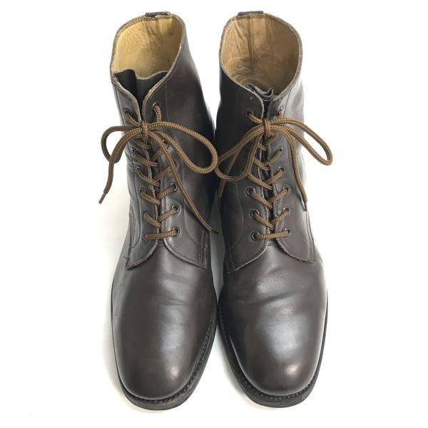 90s/イタリア製/軍物/Vintage★T44 DERISI SUD★ミリタリー/オフィサー/ショートブーツ【28.5-29.5/茶】Boots/service/shoes◆bWB105-04_6