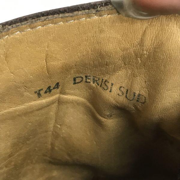 90s/イタリア製/軍物/Vintage★T44 DERISI SUD★ミリタリー/オフィサー/ショートブーツ【28.5-29.5/茶】Boots/service/shoes◆bWB105-04_8