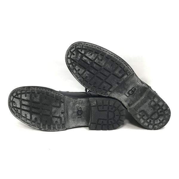 アグ/UGG★ムートン/レースアップ/ミドル丈ブーツ【メンズ29.0/US11/黒/BLACK】本革/レザー/Leather/shearling/Boots/shoes◆bWB95-52_3