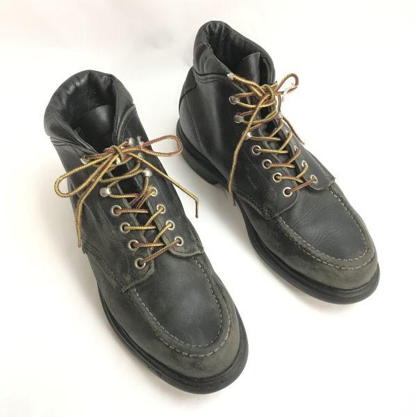 RED WING/2921/Bottes moc toe noir chrome★本革/レザーワークブーツ【9D/26.5-27.0/黒】Vintage/supersole/boots/Shoes◆bWB99-34